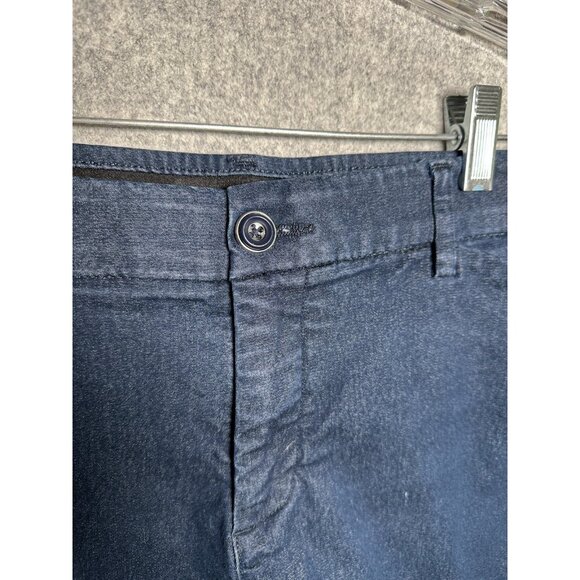 Lee 8 Short Womens Regular Fit Trouser Mid Rise Denim Pants Blue Flex Motion - Picture 12 of 16